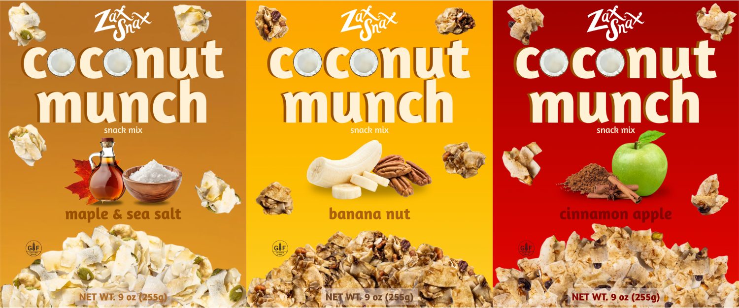 3-Pack PARTY SIZE- Zax Snax - Coconut Snack Mixes – ZaxSnax
