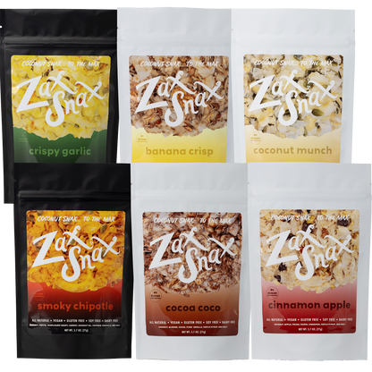 4-Pack - Zax Snax - Coconut Snack Mixes