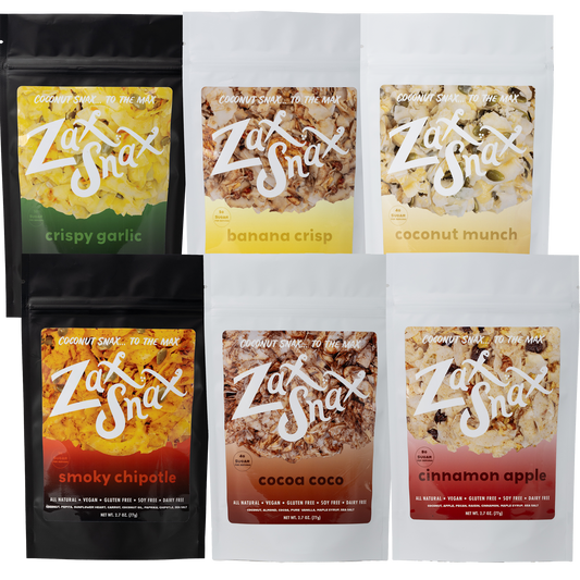 4-Pack - Zax Snax - Coconut Snack Mixes