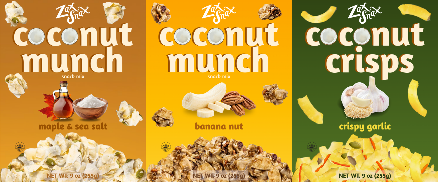 3-Pack PARTY SIZE- Zax Snax - Coconut Snack Mixes – ZaxSnax