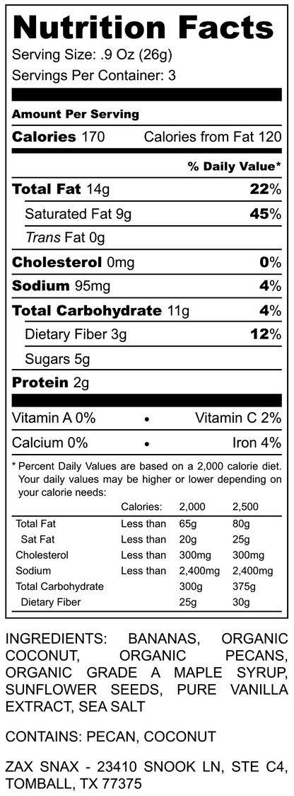 Banana Crisp - 3 Servings